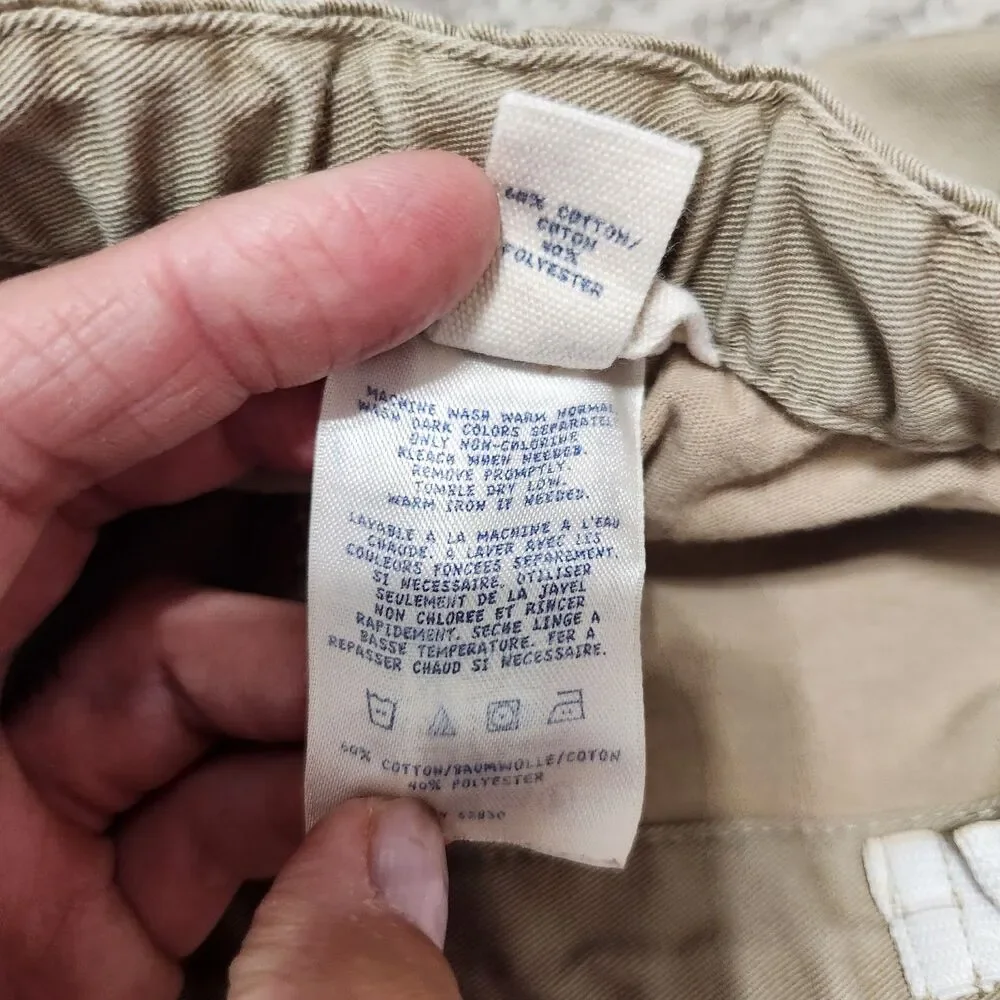 Lands End girls uniform khaki skort size 6 short